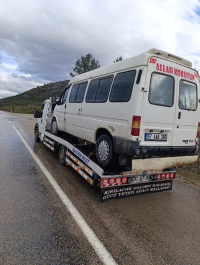 Güvenli araç tahliyesi ve taşıma